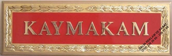 kaymakam levhasi