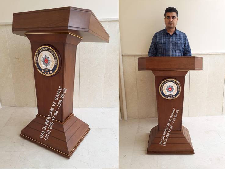 Konuşma Kürsüsü emniyet müdürlüğü konuşma kürsüsü prizmatik model