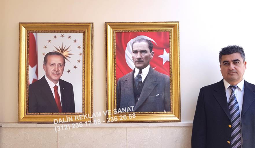 MAKAM ODASI ATATÜRK TABLOSU 80 65 CM ÇERÇEVE DL 9305 ATARESİM 6 2