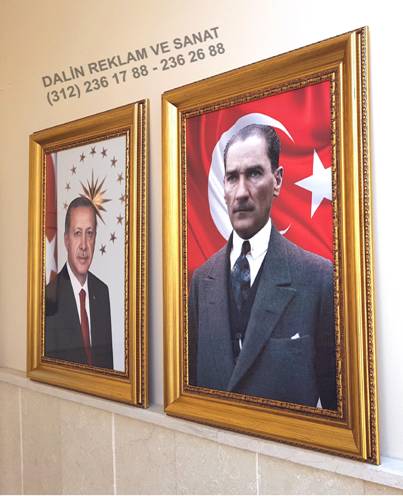 MAKAM ODASI ATATÜRK TABLOSU 80 65 CM ÇERÇEVE DL 9305 ATARESİM 6 DETAYLI GÖRÜNÜM2
