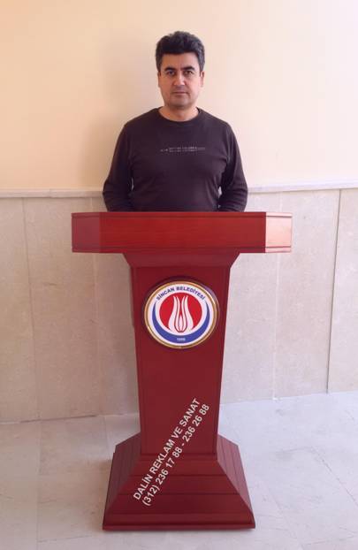 SİNCAN BELEDİYESİ KONUŞMA KÜRSÜSÜ ÇAY RENGİ